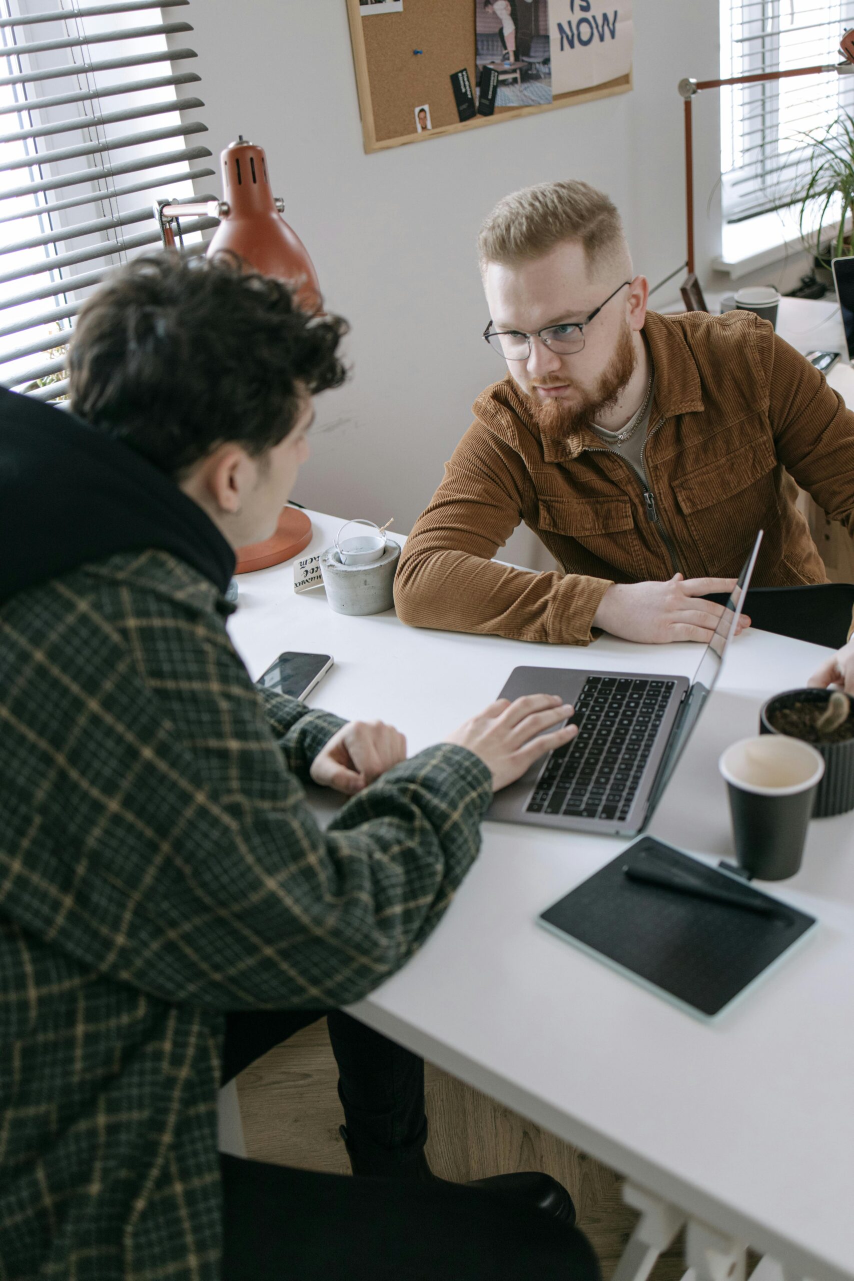 Our team discussing a client's IT solution