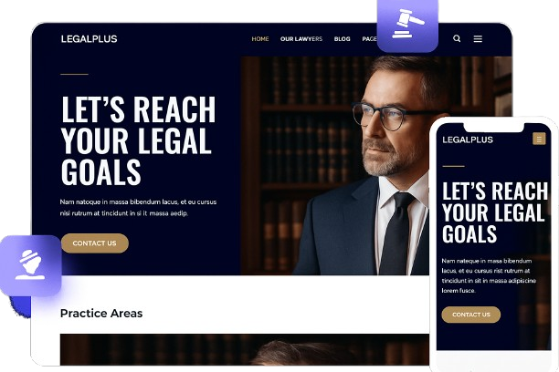 custom web development services given to lawyer website