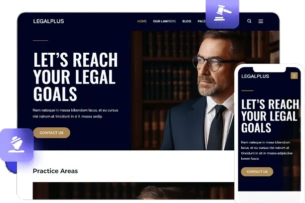 custom web development services given to lawyer website