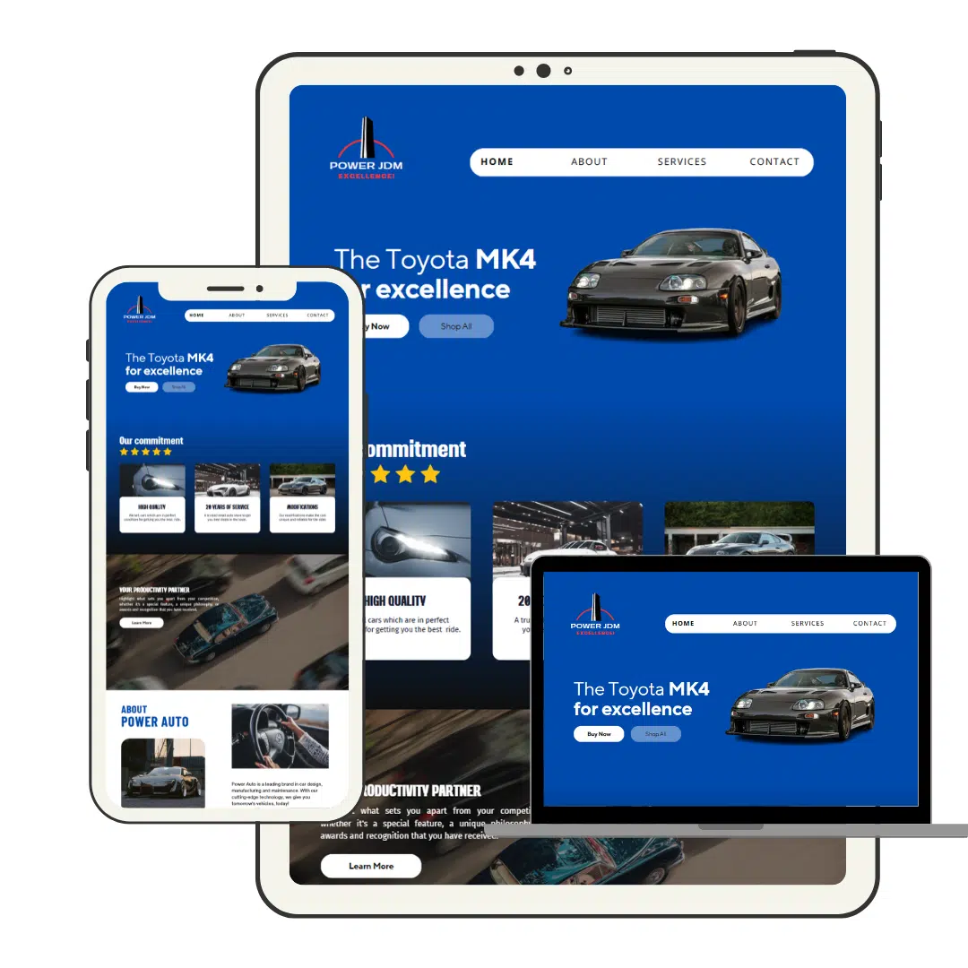 Car dealership website design and it solution