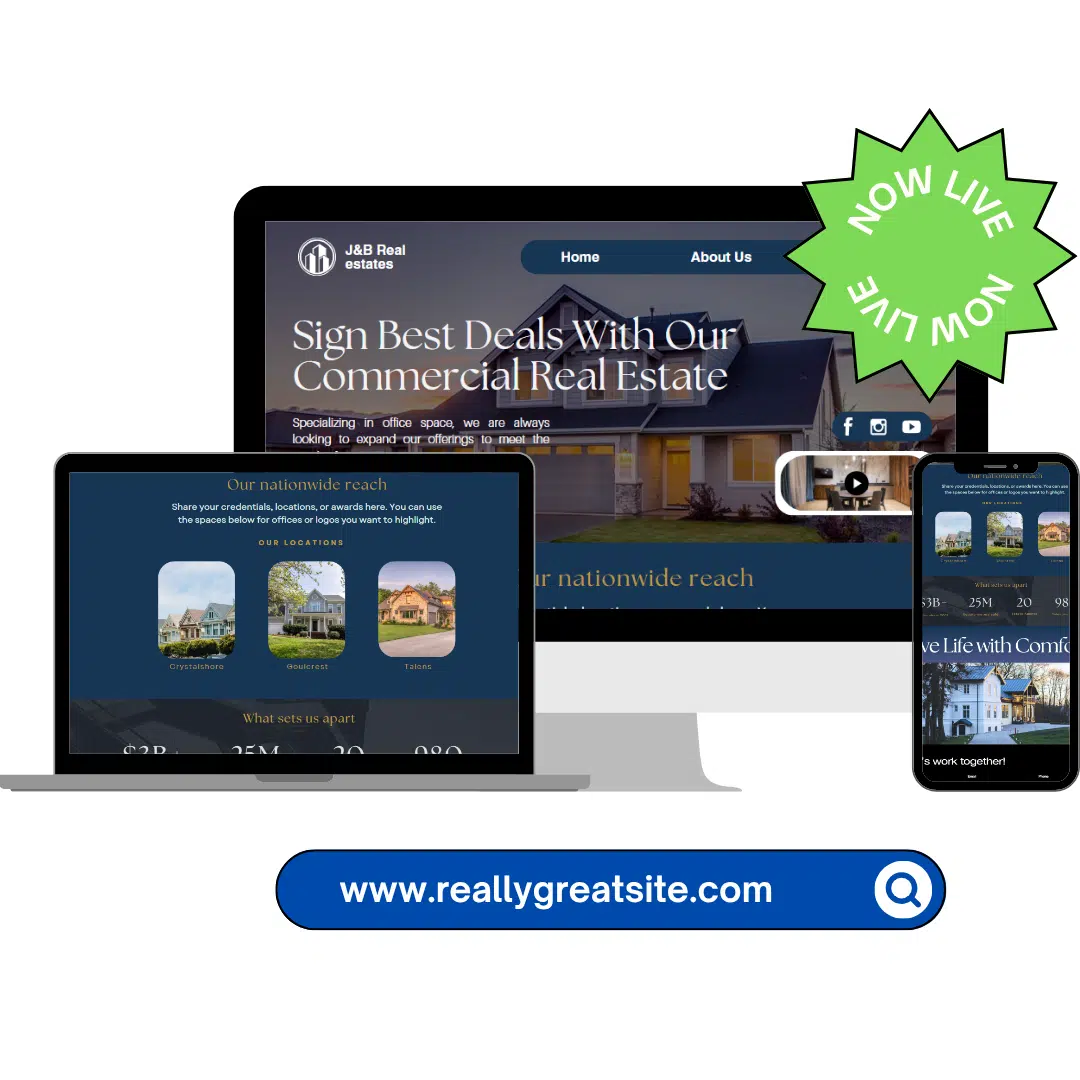 Home Page design for real estate